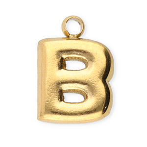 Stainless Steel Charms Letter B Gold Gold Approx 9X65Mm 12Mm