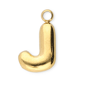 Stainless Steel Charms Letter J Gold Gold Approx 10X55Mm 12Mm