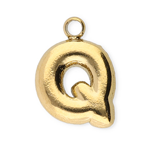 Stainless Steel Charms Letter Q Gold Gold Approx 95X7Mm 12Mm