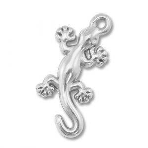 Stainless Steel Charms Lizard Silver Silver Approx 27X12Mm 17Mm
