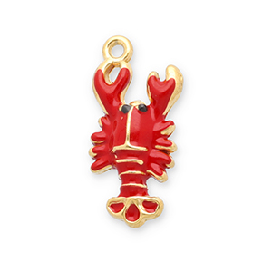 Stainless Steel Charms Lobster Gold Red Black Gold Red Black Approx 22X105Mm 13Mm