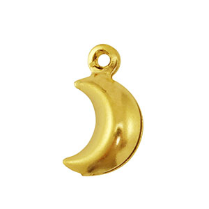 Stainless Steel Charms Moon Gold Gold Approx 10X6Mm 08Mm