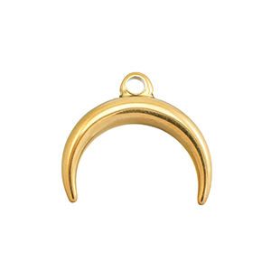 Stainless Steel Charms Moon Gold Gold Approx 205X185Mm 25Mm