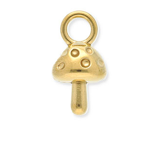 Stainless Steel Charms Mushroom Gold Gold Approx 195X105Mm 45Mm
