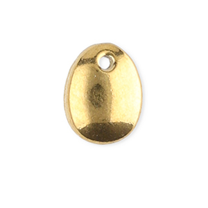 Stainless Steel Charms Oval Gold Gold Approx 55X4Mm 04Mm