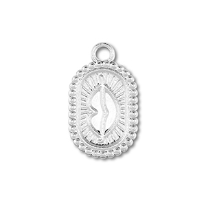 Stainless Steel Charms Oval With Kiss Silver Silver Approx 21X125Mm 27Mm