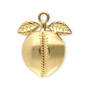 Stainless Steel Charms Peach Gold Gold Approx 215X17Mm 21Mm