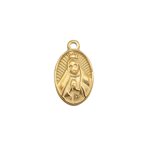 Stainless Steel Charms Praying Woman Gold Gold Approx 16X10Mm 17Mm