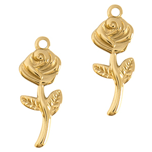 Stainless Steel Charms Rose Gold Gold Approx 24X9Mm 19Mm