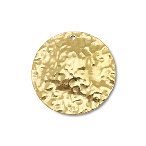 Stainless Steel Charms Round Gold Gold Approx 20Mm 17Mm