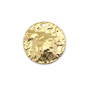 Stainless Steel Charms Round Gold Gold Approx 20X20Mm 15Mm