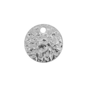 Stainless Steel Charms Round Silver Silver Approx 10Mm 13Mm