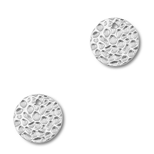 Stainless Steel Charms Round Silver Silver Approx 12Mm 1Mm 1