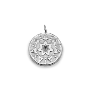 Stainless Steel Charms Round Silver Silver Approx 18X14Mm 23Mm
