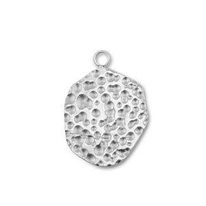Stainless Steel Charms Round Silver Silver Approx 19X14Mm 19Mm