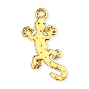 Stainless Steel Charms Salamander Gold Yellow Brown Gold Yellow Brown Approx 27X12Mm 16Mm