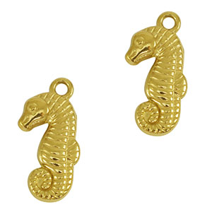 Stainless Steel Charms Seahorse Gold Gold Approx 21X10Mm 19Mm
