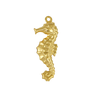 Stainless Steel Charms Seahorse Gold Gold Approx 27X10Mm 12Mm