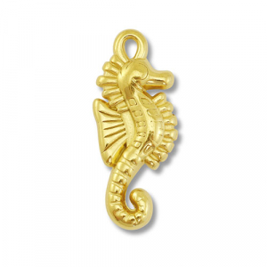 Stainless Steel Charms Seahorse Gold Gold Approx 29X12Mm 16Mm