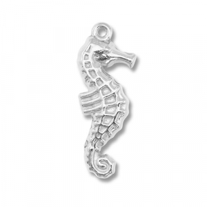 Stainless Steel Charms Seahorse Silver Silver Approx 26X10Mm 13Mm