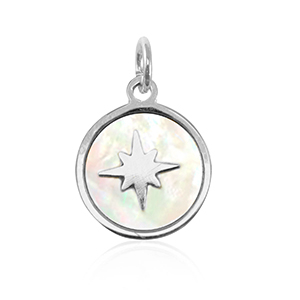 Stainless Steel Charms Shell 10Mm Silver White Natural Colour Silver White Natural Colour Approx 14X10Mm 27Mm