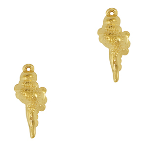 Stainless Steel Charms Shell Gold Gold Approx 17X7Mm 05Mm