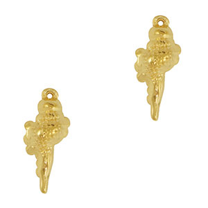 Stainless Steel Charms Shell Gold Gold Approx 17X7Mm 08Mm