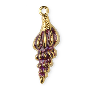 Stainless Steel Charms Shell Gold Gold Approx 205X9Mm 15Mm