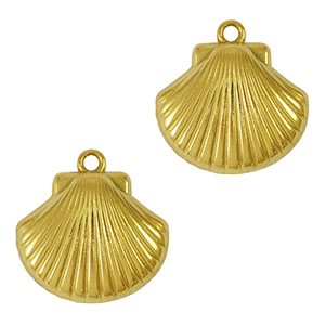 Stainless Steel Charms Shell Gold Gold Approx 21X21Mm 19Mm