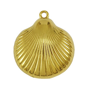 Stainless Steel Charms Shell Gold Gold Approx 28X25Mm 19Mm