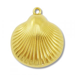 Stainless Steel Charms Shell Gold Gold Approx 28X25Mm 2Mm