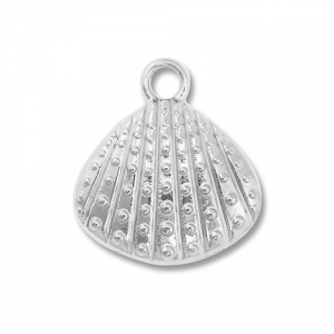 Stainless Steel Charms Shell Silver Silver Approx 19X17Mm 25Mm