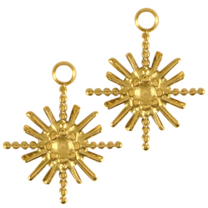 Stainless Steel Charms Star Gold Gold Approx 14X17Mm 19Mm