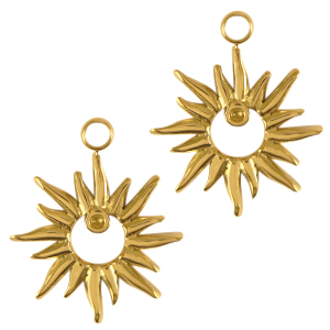 Stainless Steel Charms Star Gold Gold Approx 15X18Mm 19Mm