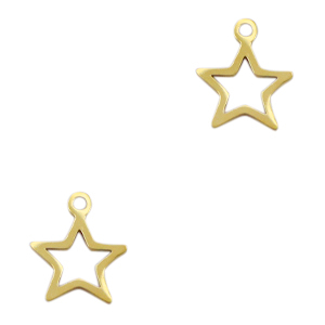 Stainless Steel Charms Star Gold Gold Approx 9X8Mm 09Mm 1