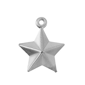Stainless Steel Charms Star Silver Silver Approx 15X13Mm 11Mm