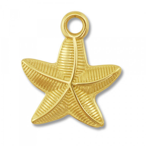 Stainless Steel Charms Starfish Gold Gold Approx 21X19Mm 26Mm