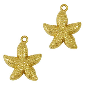 Stainless Steel Charms Starfish Gold Gold Approx 23X20Mm 19Mm 1