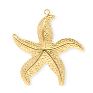 Stainless Steel Charms Starfish Gold Gold Approx 355X335Mm 19Mm