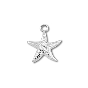 Stainless Steel Charms Starfish Silver Silver Approx 15X135Mm 25Mm