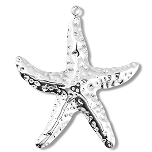 Stainless Steel Charms Starfish Silver Silver Approx 54X46Mm 27Mm