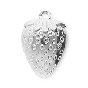 Stainless Steel Charms Strawberry Silver Silver Approx 215X145Mm 19Mm
