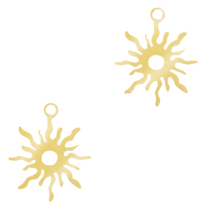 Stainless Steel Charms Sun Silver Silver Approx 17X14Mm 14Mm