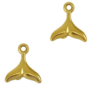 Stainless Steel Charms Tail Fin Gold Gold Approx 12X11Mm 14Mm