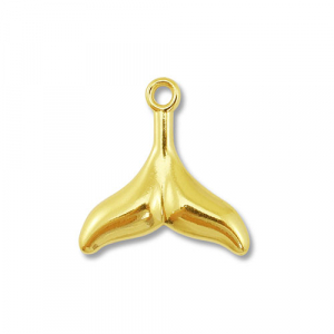 Stainless Steel Charms Tail Fin Gold Gold Approx 25X25Mm 26Mm