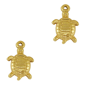 Stainless Steel Charms Turtle Gold Gold Approx 16X11Mm 1Mm