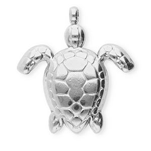 Stainless Steel Charms Turtle Silver Silver Approx 175X155Mm 17Mm