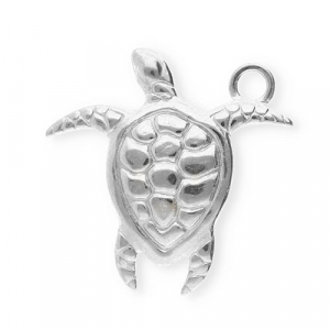 Stainless Steel Charms Turtle Silver Silver Approx 255X215Mm 28Mm