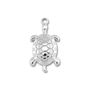 Stainless Steel Charms Turtle Silver Silver Approx 25X135Mm 23Mm