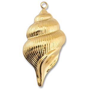 Stainless Steel Charms Whelk Gold Gold Approx 45X23Mm 27Mm